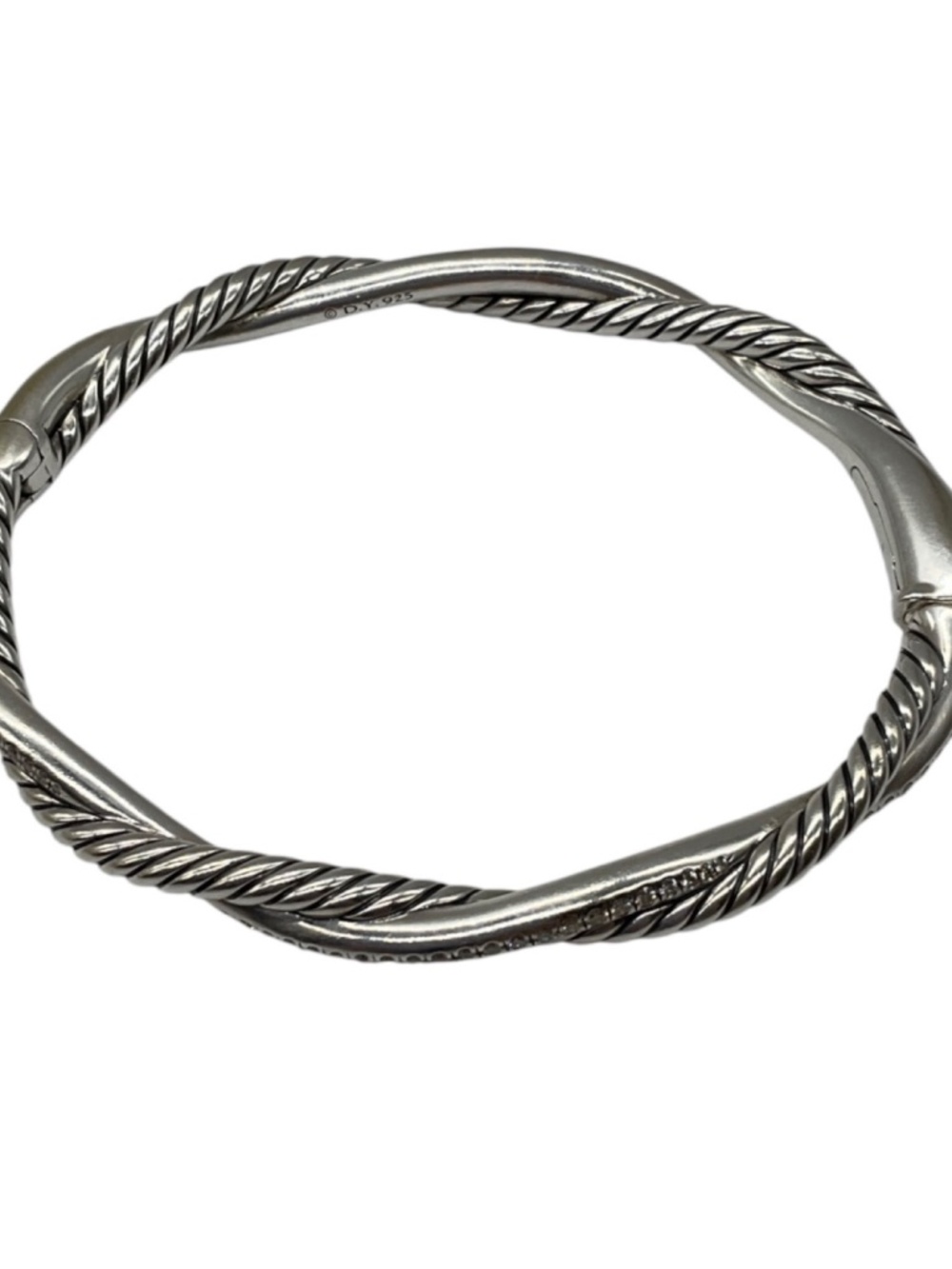 DAVID YURMAN PETITE INFINITY BRACELET IN STERLING SILVER WITH PAVE DIAMONDS, 4.4